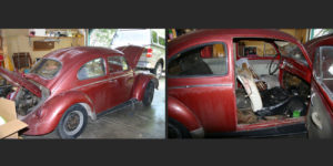 1962 vw bug restoration project start
